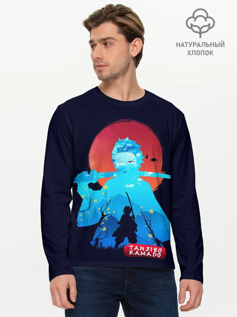 Мужской лонгслив базовый / Kamado Tanjiro клинок