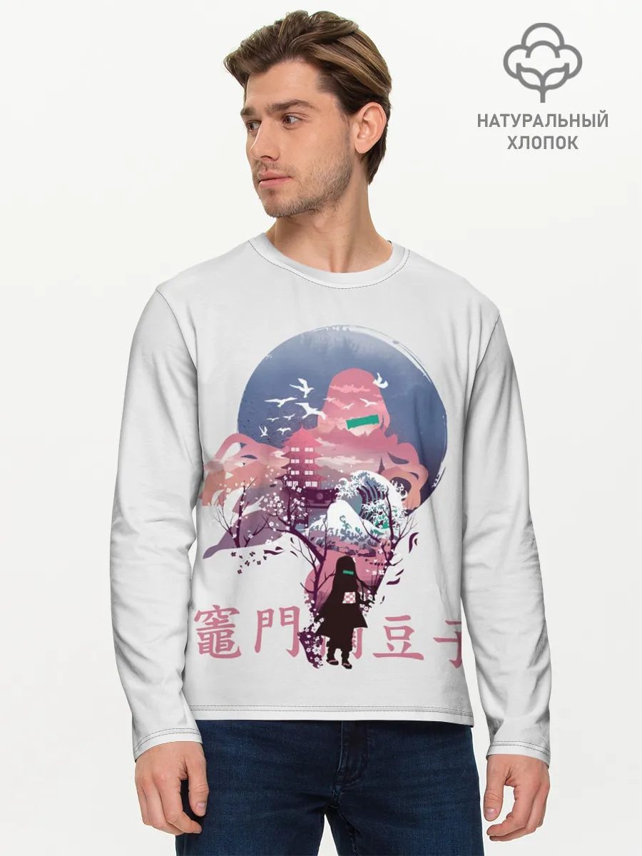 Мужской лонгслив базовый / Kamado Nezuko