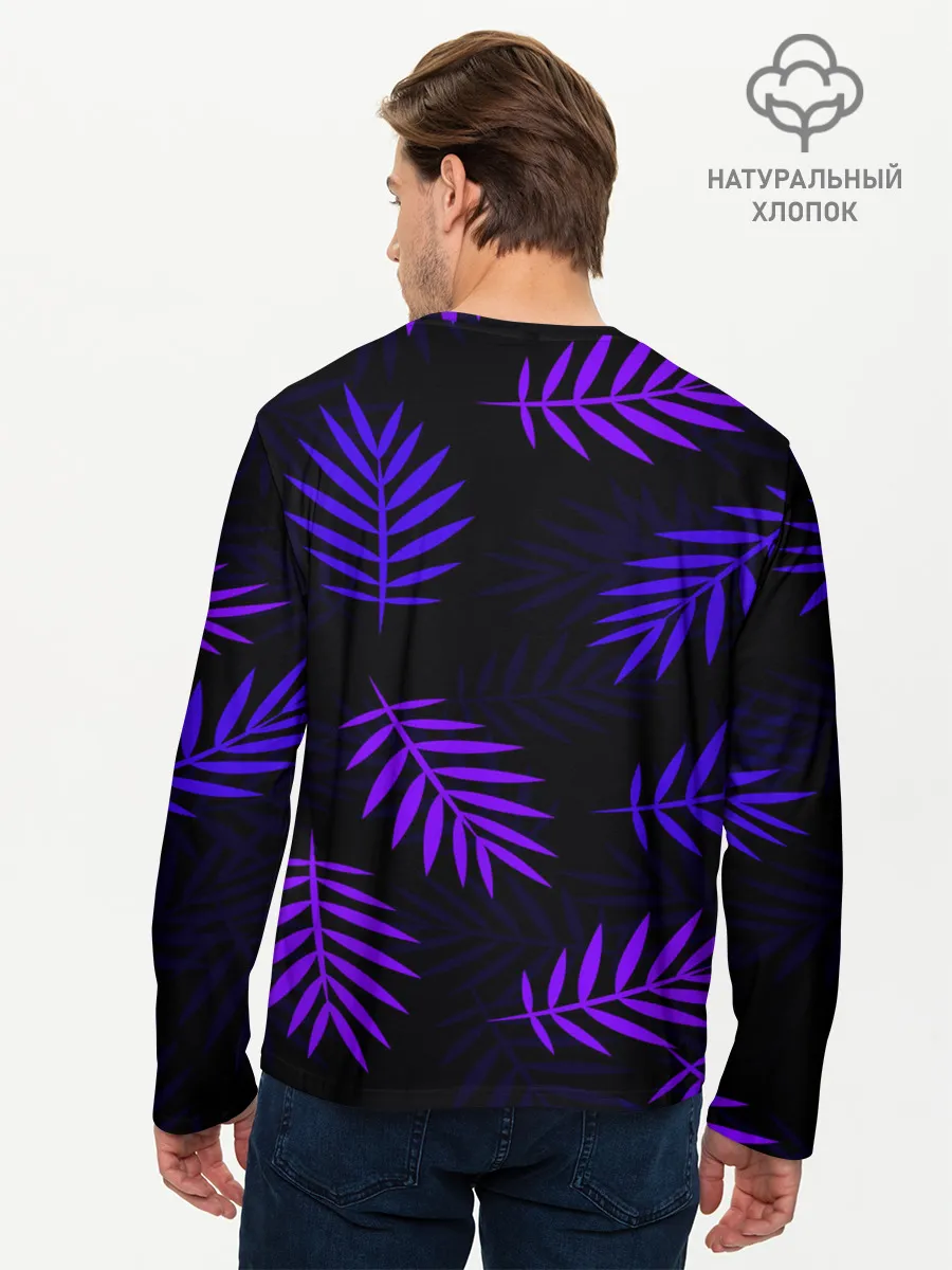 Мужской лонгслив базовый / НЕОНОВЫЕ ТРОПИКИ