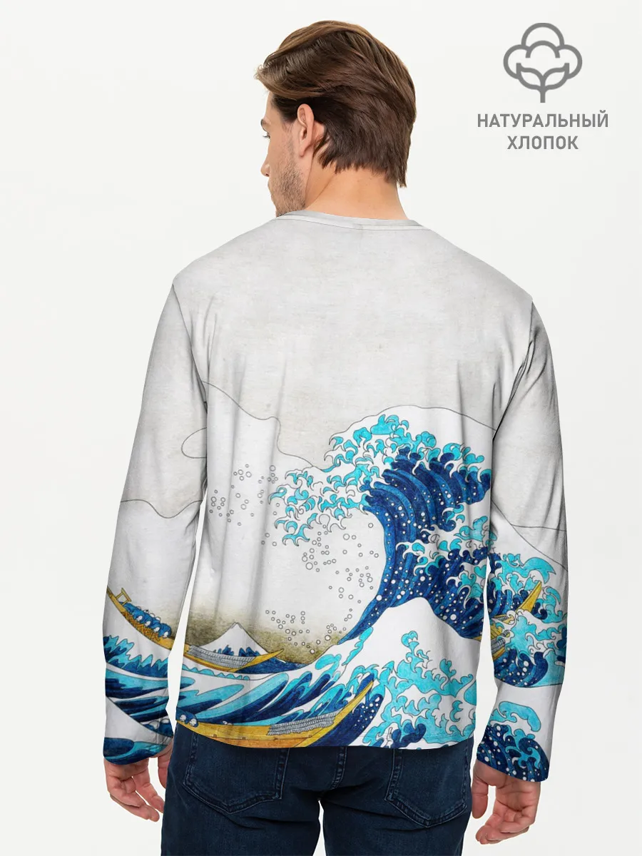 Мужской лонгслив базовый / Japanese wave