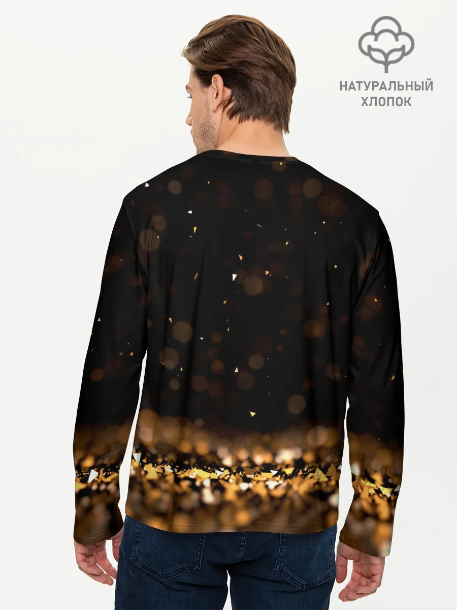Мужской лонгслив базовый / Золото