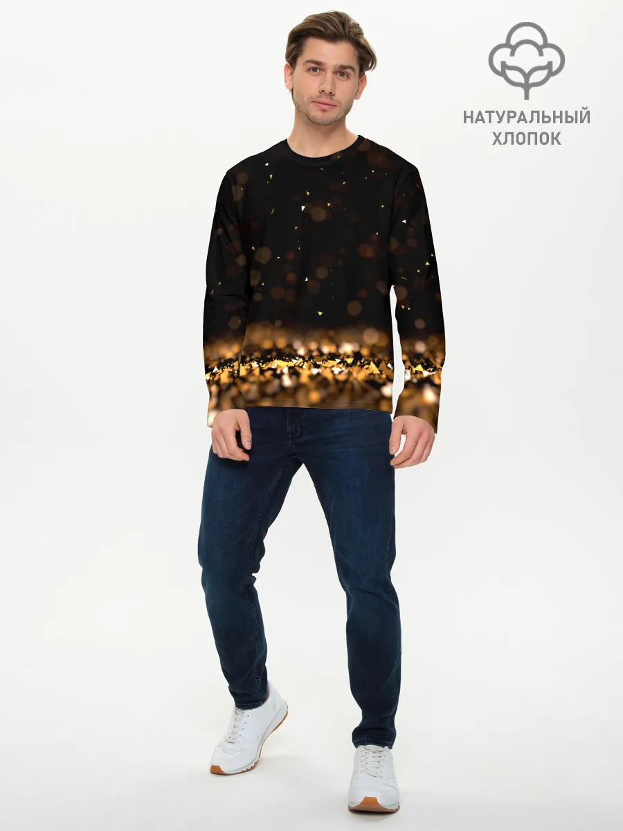 Мужской лонгслив базовый / Золото