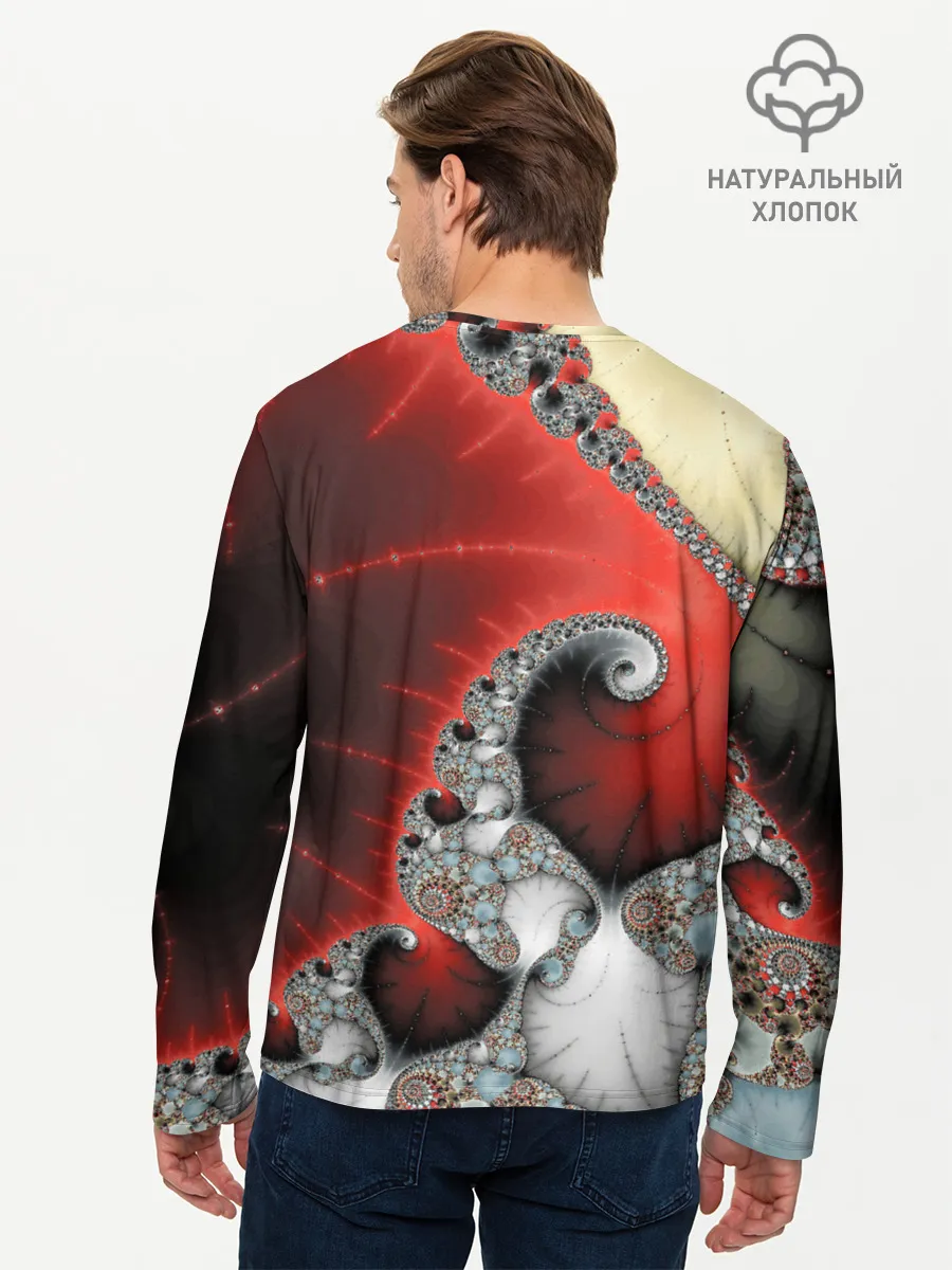 Мужской лонгслив базовый / ABSTRACT&FRACTAL