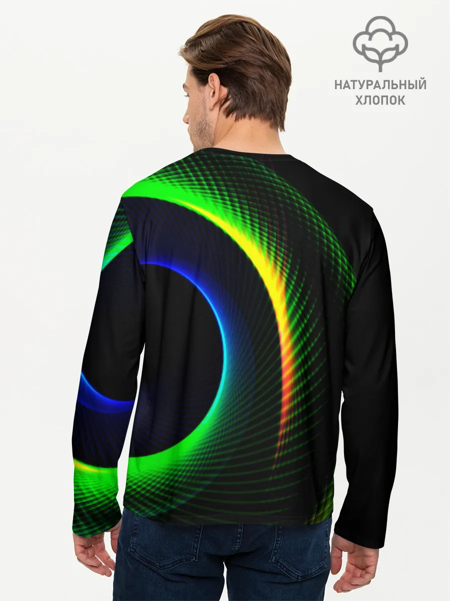 Мужской лонгслив базовый / ABSTRACT GEOMETRY