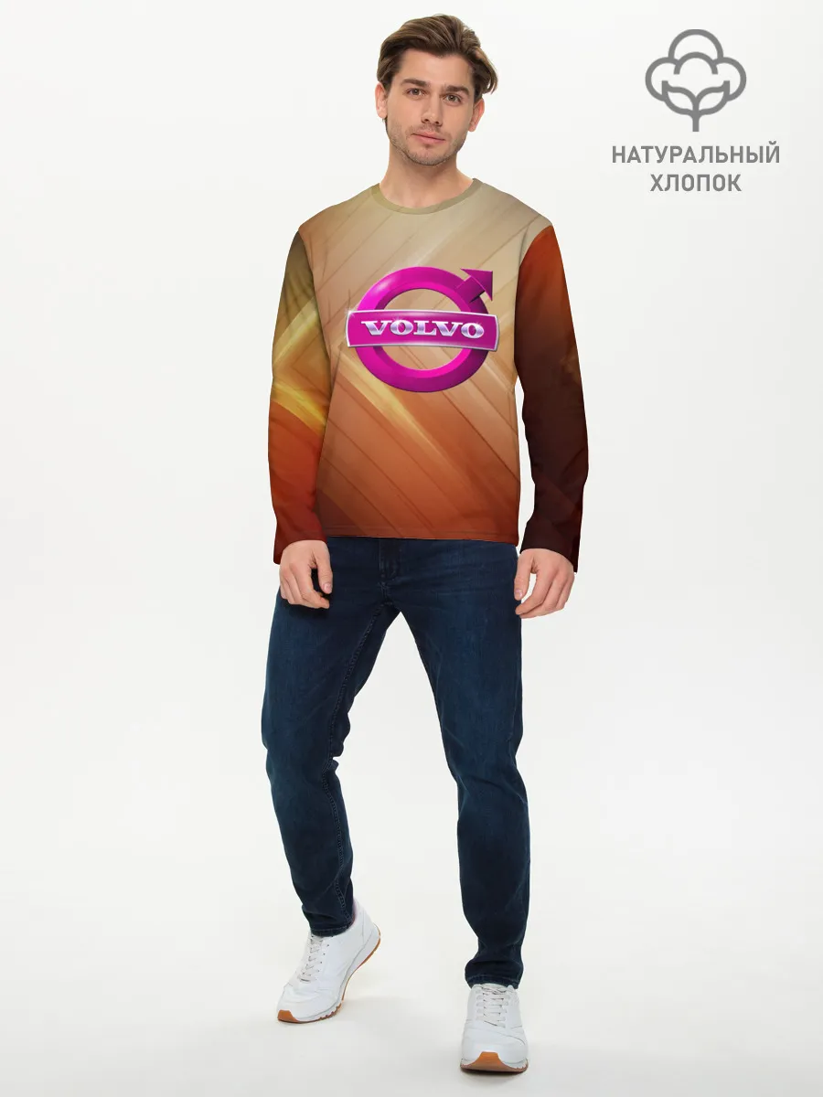 Мужской лонгслив базовый / volvo
