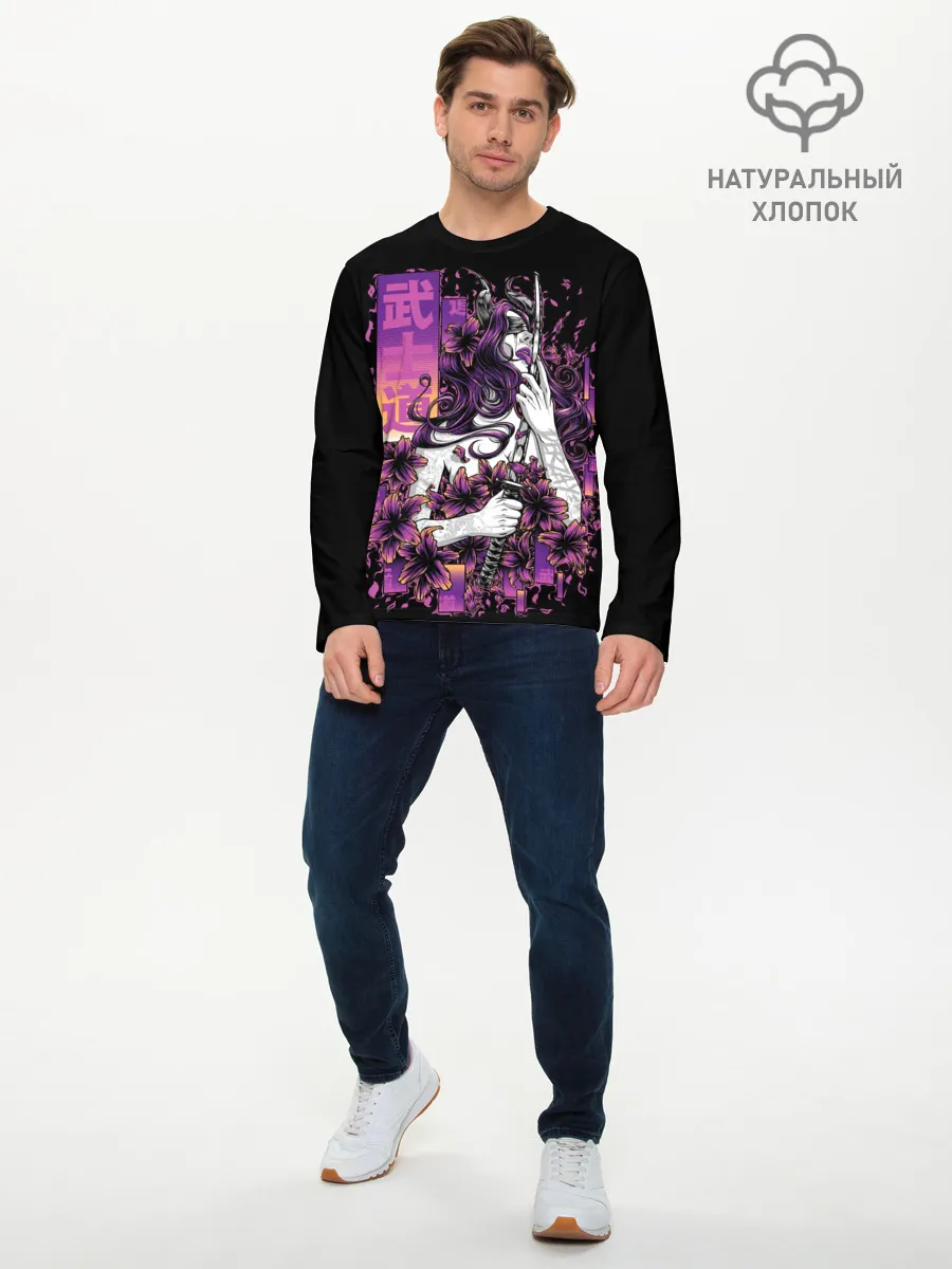 Мужской лонгслив базовый / Катана