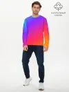 Мужской лонгслив базовый / Градиент