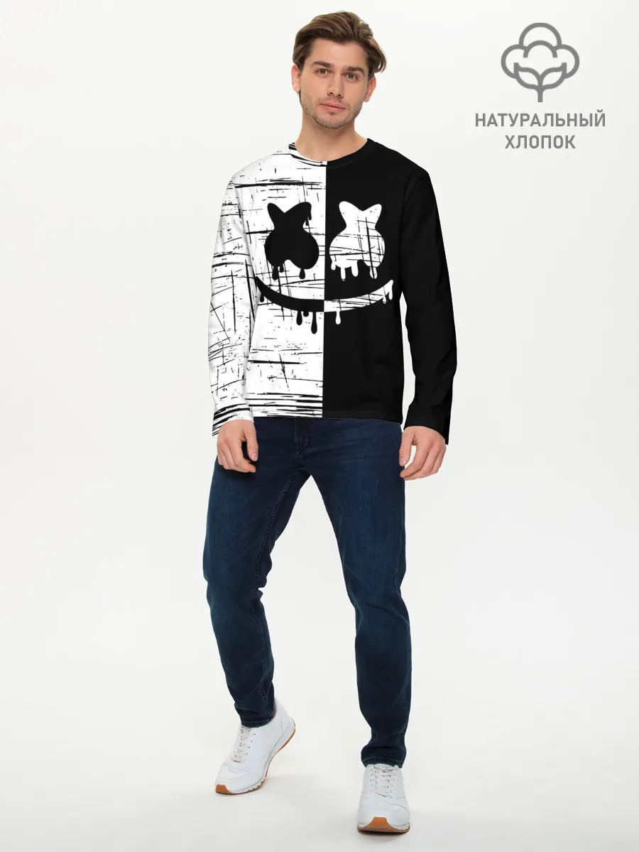 Мужской лонгслив базовый / FORTNITE MARSHMELLO.