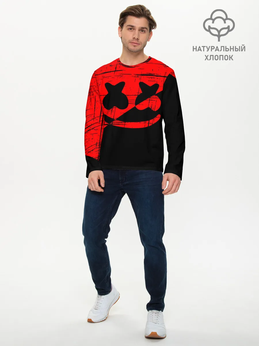 Мужской лонгслив базовый / FORTNITE MARSHMELLO.