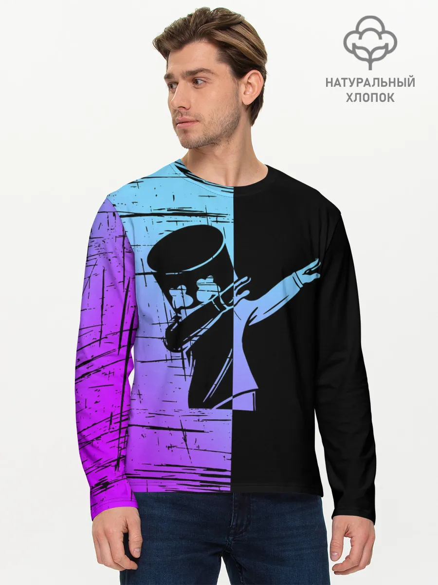 Мужской лонгслив базовый / FORTNITE MARSHMELLO.