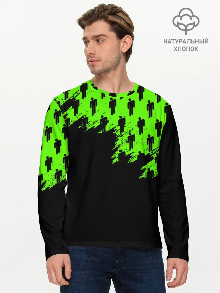 Мужской лонгслив базовый / BILLIE EILISH / БИЛЛИ АЙЛИШ