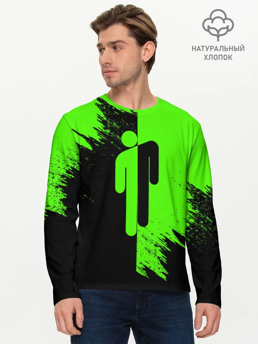 Мужской лонгслив базовый / BILLIE EILISH / БИЛЛИ АЙЛИШ