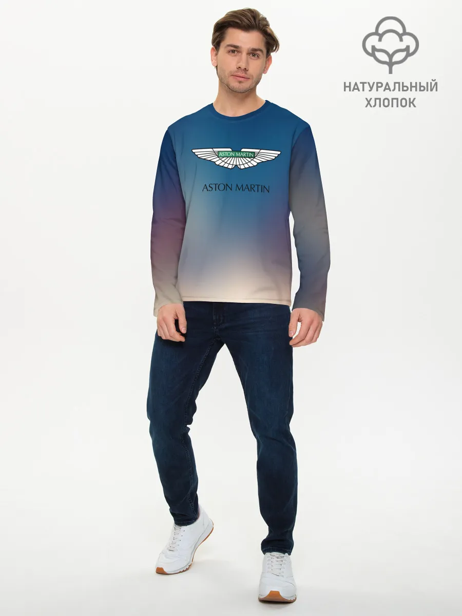 Мужской лонгслив базовый / aston martin