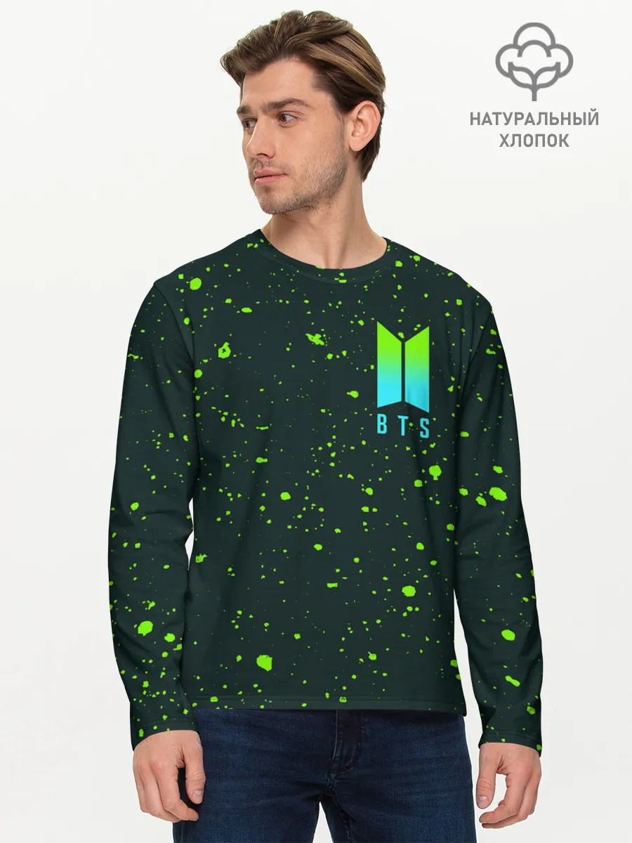 Мужской лонгслив базовый / BTS / БТС