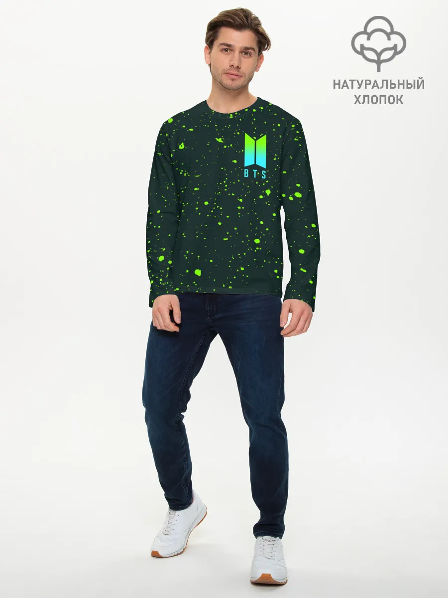 Мужской лонгслив базовый / BTS / БТС