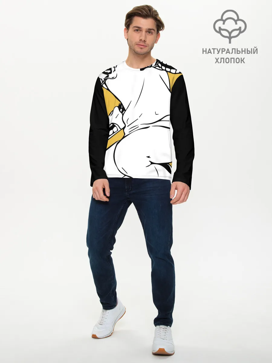 Мужской лонгслив базовый / Генос One Punch Man