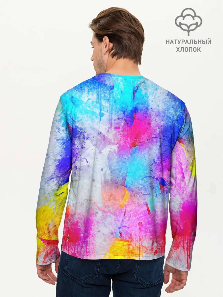 Мужской лонгслив базовый / НЕОНОВЫЕ ПОТЕРТОСТИ