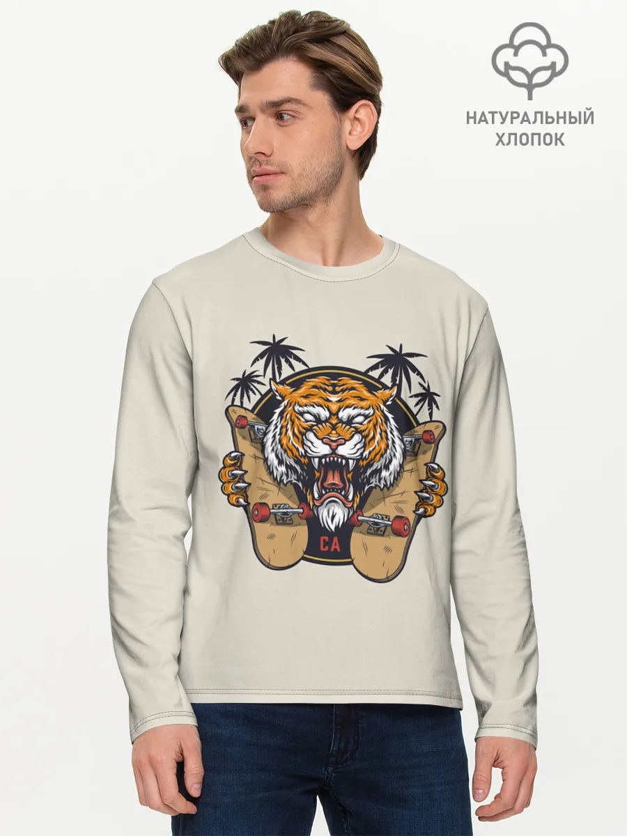 Мужской лонгслив базовый / Скейтер