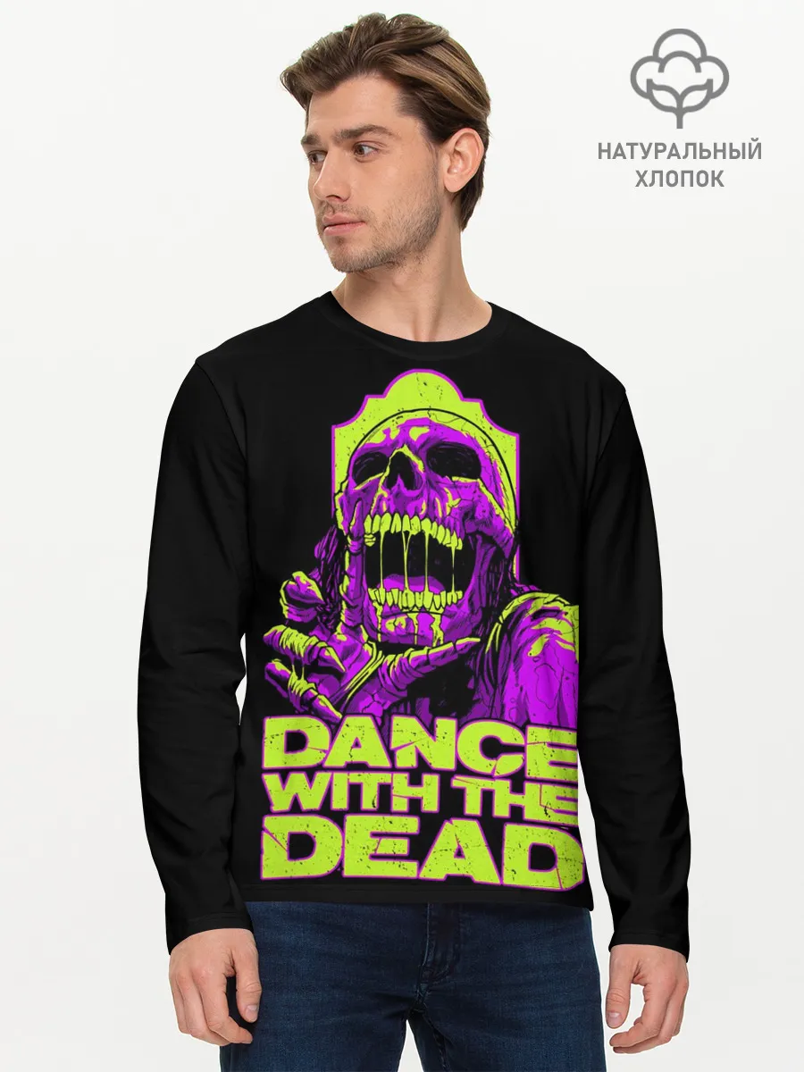 Мужской лонгслив базовый / DANCE WITH THE DEAD