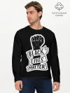 Мужской лонгслив базовый / Black Lives Matter