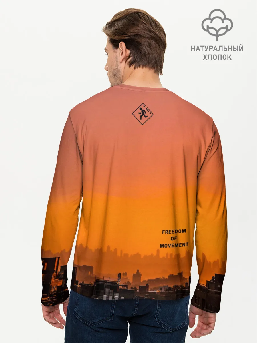 Мужской лонгслив базовый / Street runner