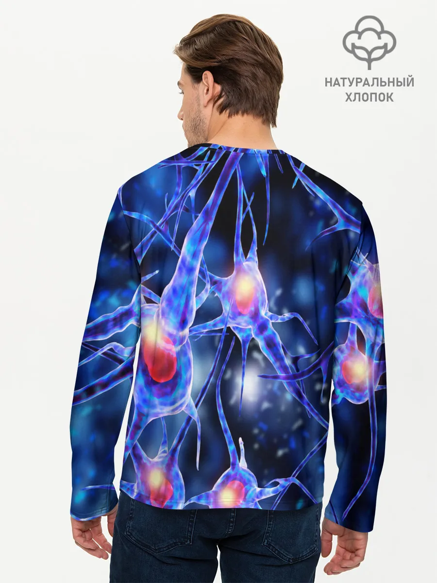 Мужской лонгслив базовый / НЕРВЫ