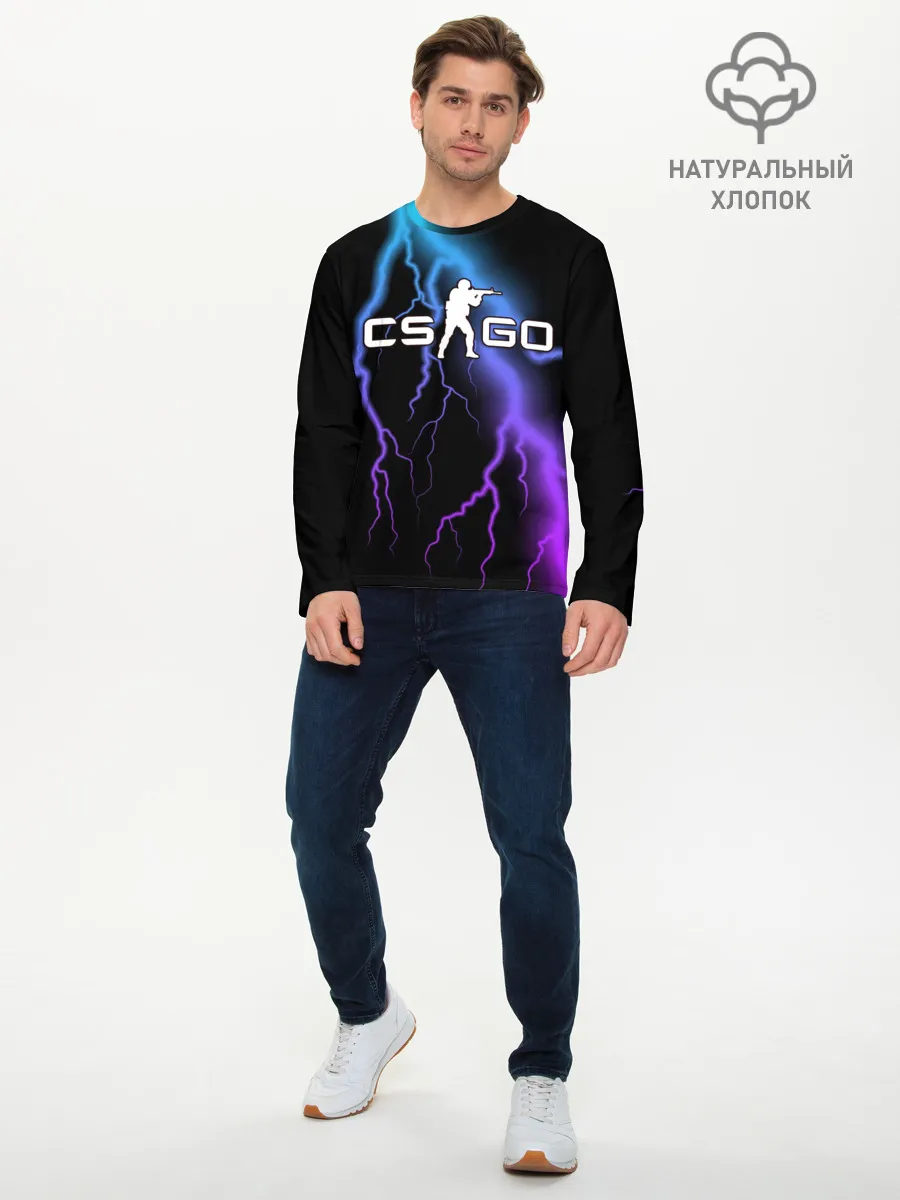 Мужской лонгслив базовый / COUNTER STRIKE