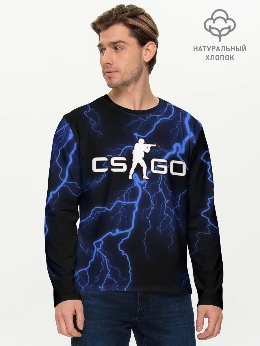 Мужской лонгслив базовый / COUNTER STRIKE