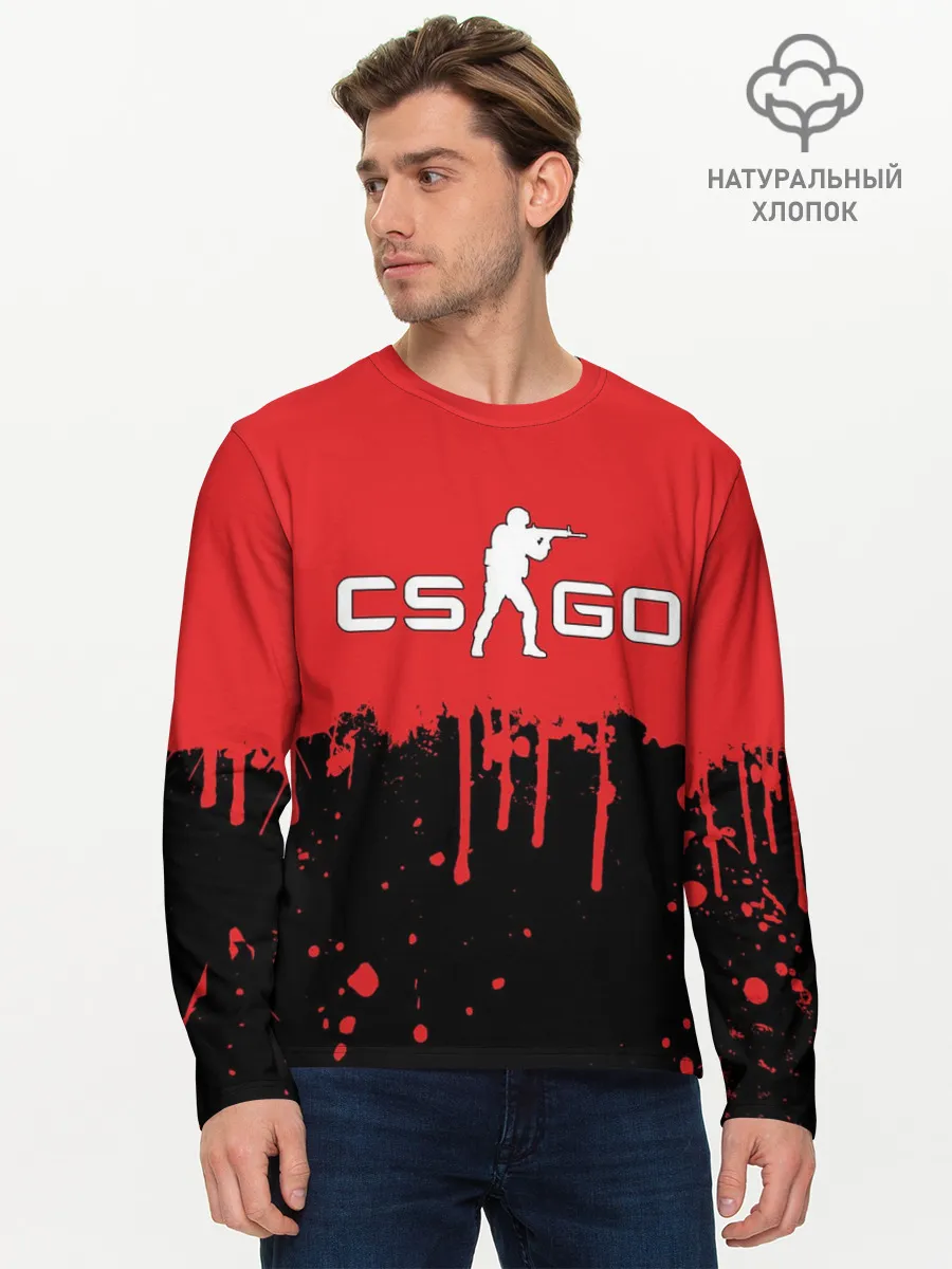 Мужской лонгслив базовый / COUNTER STRIKE