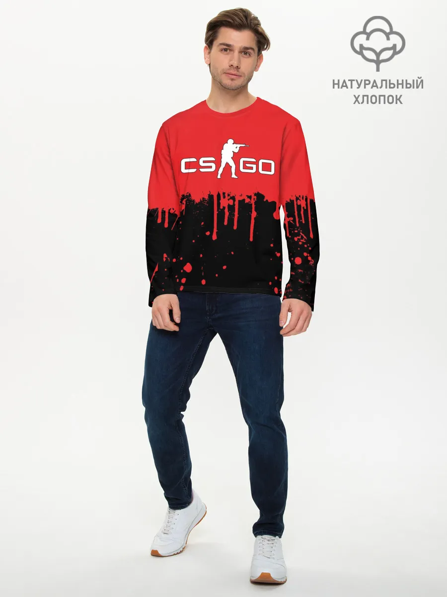 Мужской лонгслив базовый / COUNTER STRIKE