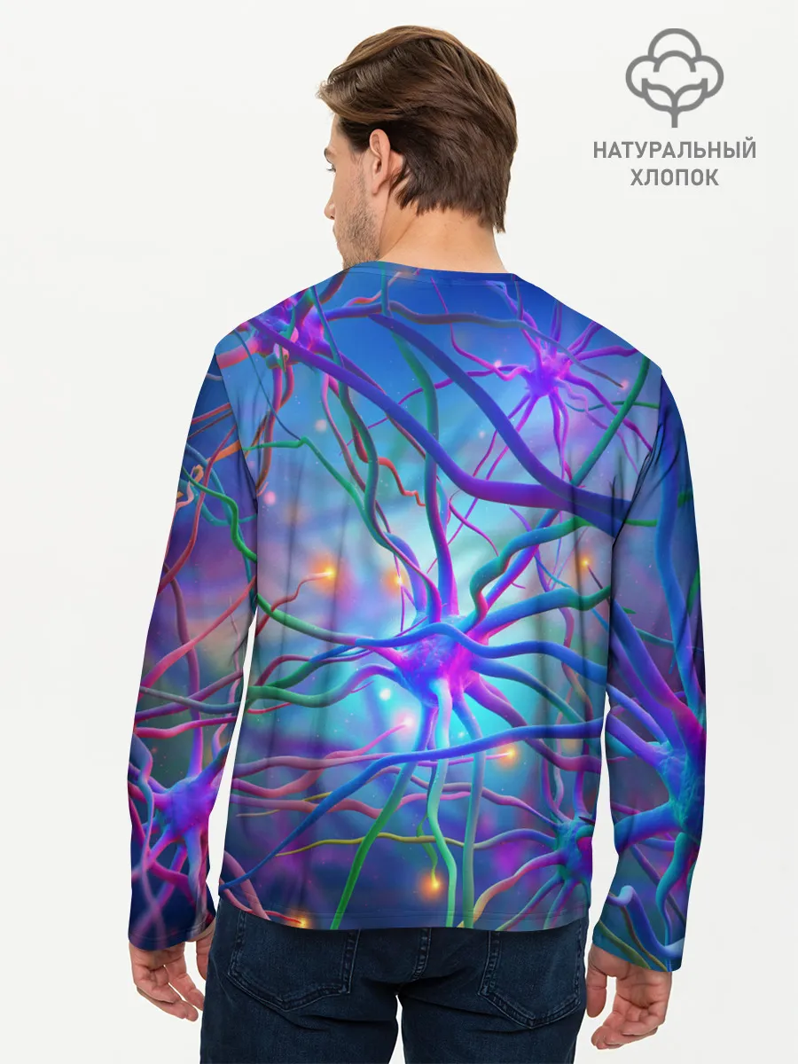 Мужской лонгслив базовый / НЕРВНЫЕ ОКОНЧАНИЯ