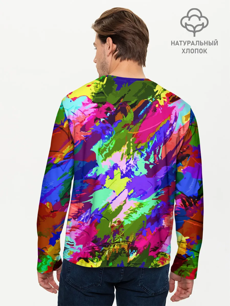 Мужской лонгслив базовый / Краска