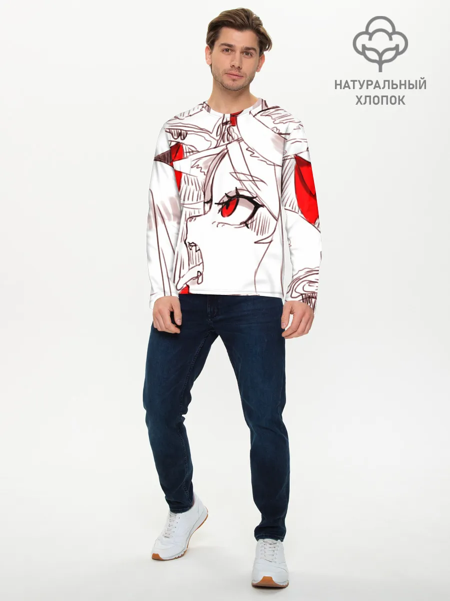 Мужской лонгслив базовый / Люцифер. HELLTAKER