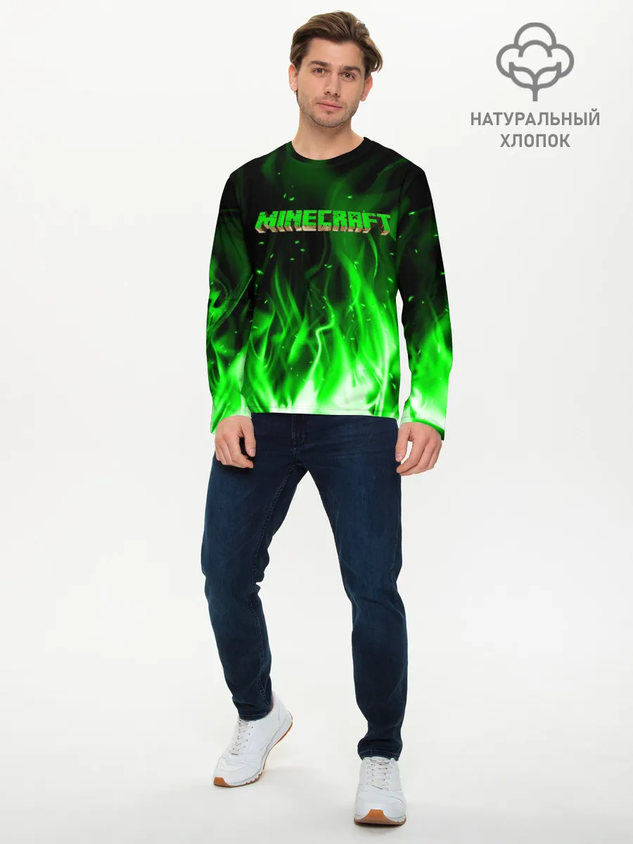 Мужской лонгслив базовый / MINECRAFT