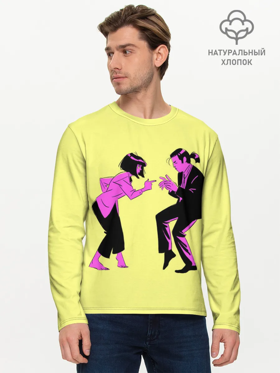 Мужской лонгслив базовый / Криминальное чтиво