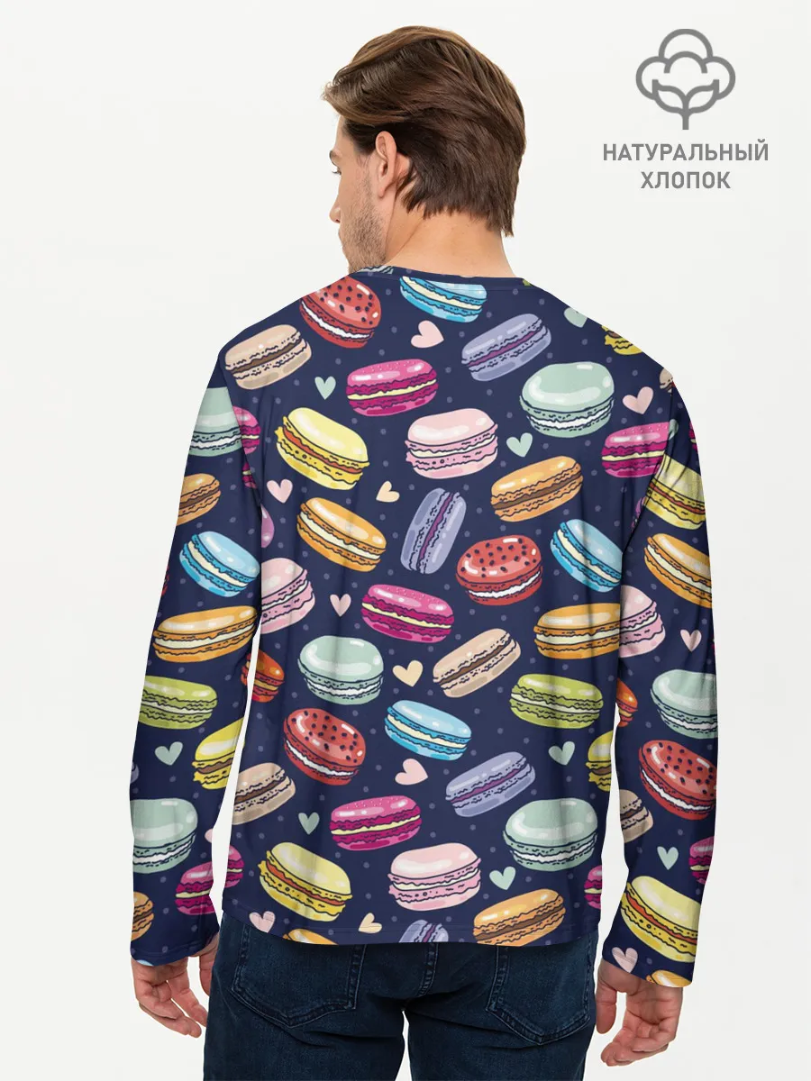 Мужской лонгслив базовый / макарун