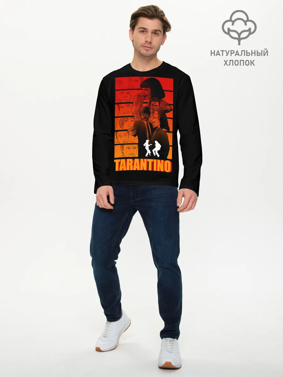 Мужской лонгслив базовый / Криминальное чтиво