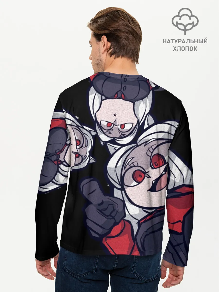 Мужской лонгслив базовый / Мультяшные герои Helltaker