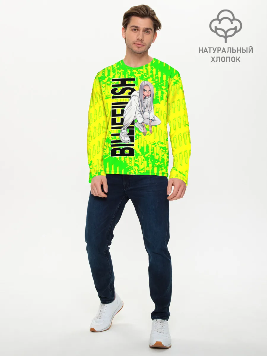 Мужской лонгслив базовый / билли айлиш