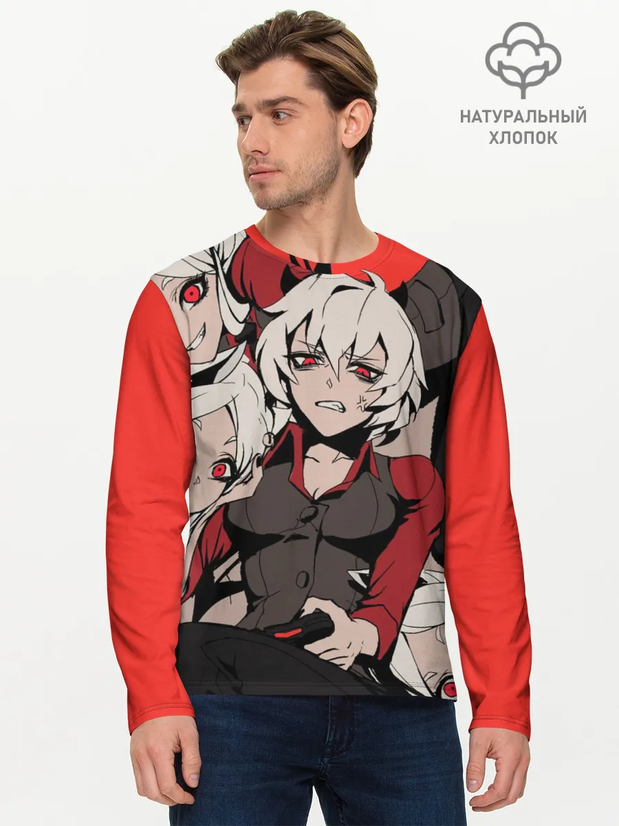 Мужской лонгслив базовый / Хеллтейкер персонажи