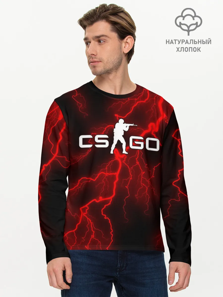 Мужской лонгслив базовый / COUNTER STRIKE