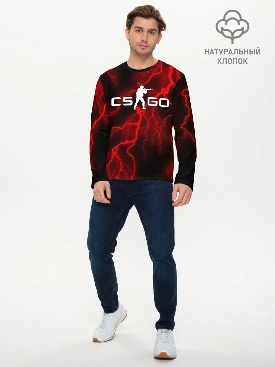Мужской лонгслив базовый / COUNTER STRIKE
