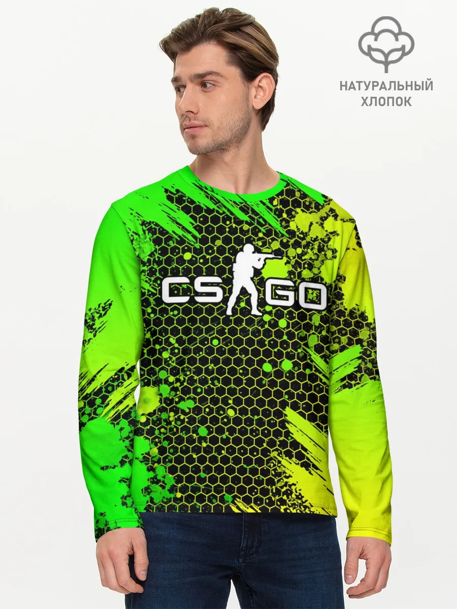 Мужской лонгслив базовый / COUNTER STRIKE