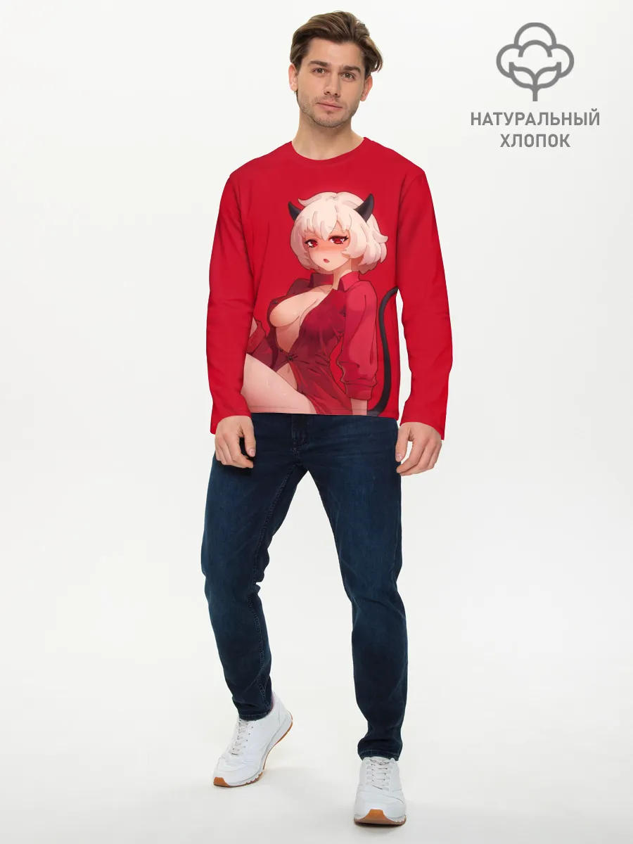 Мужской лонгслив базовый / HELLTAKER