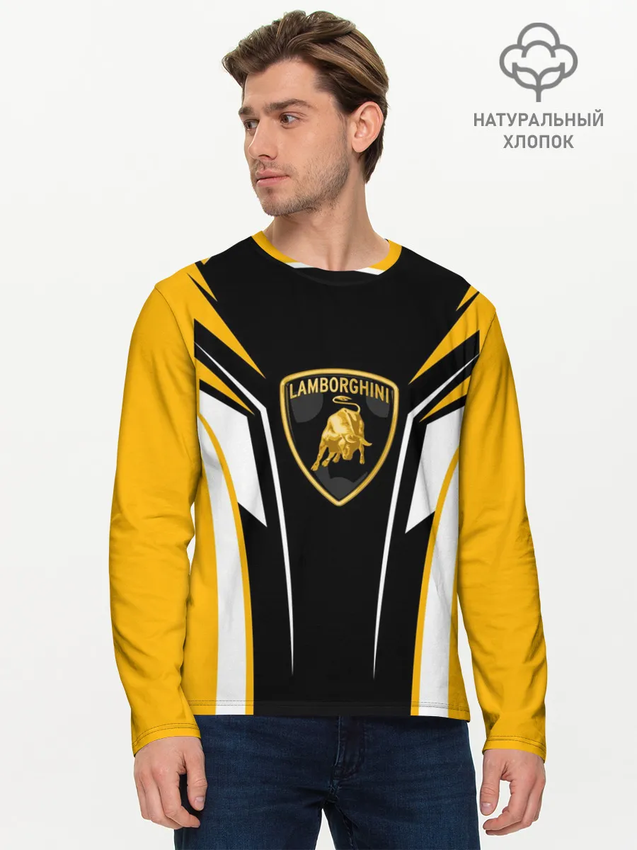 Мужской лонгслив базовый / Ламборгини Форма
