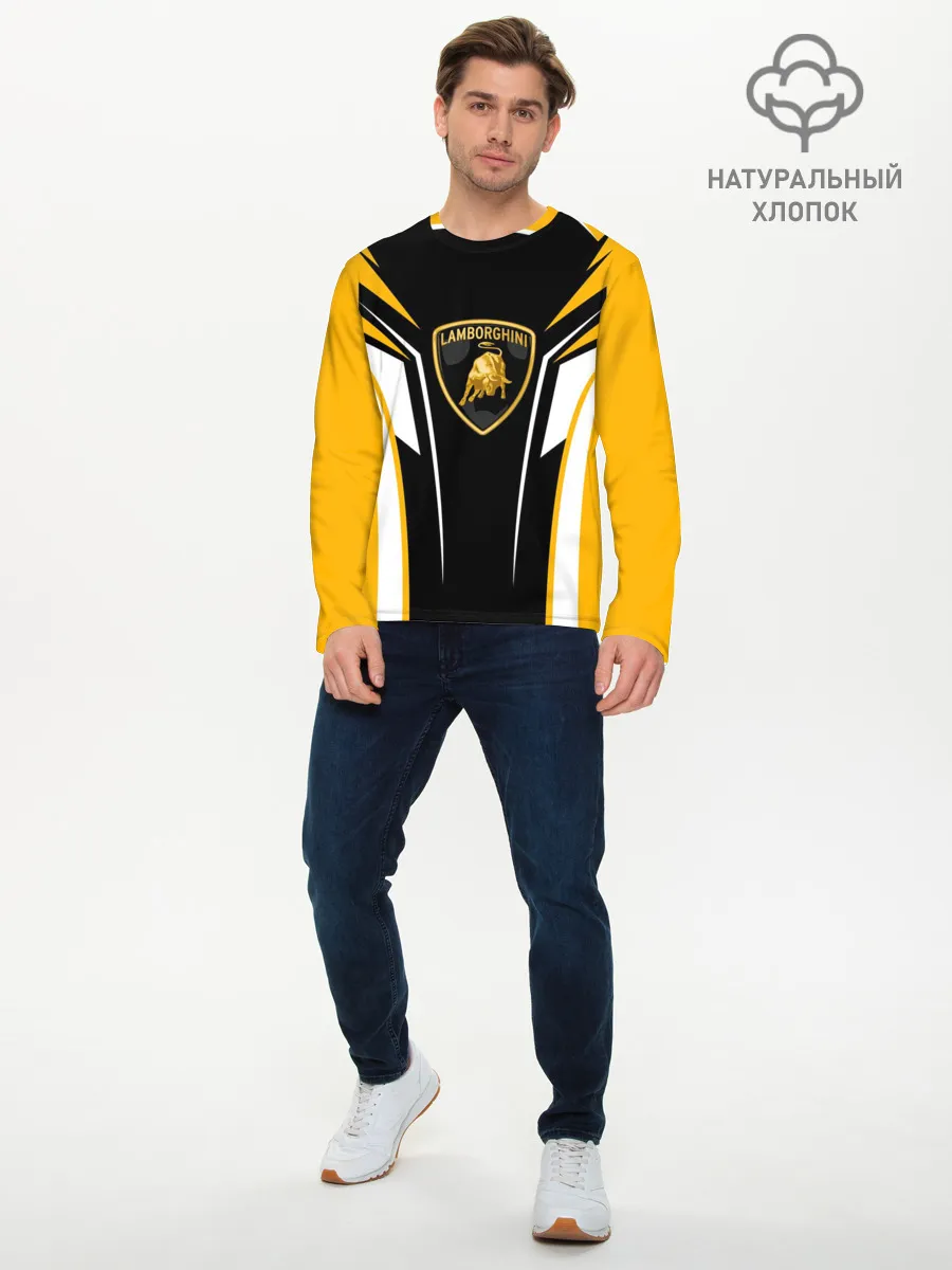 Мужской лонгслив базовый / Ламборгини Форма