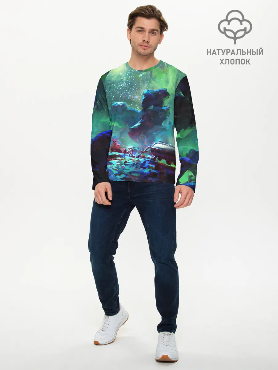 Мужской лонгслив базовый / КОСМОС:КОСМОНАВТ