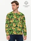 Мужской лонгслив базовый / avocado