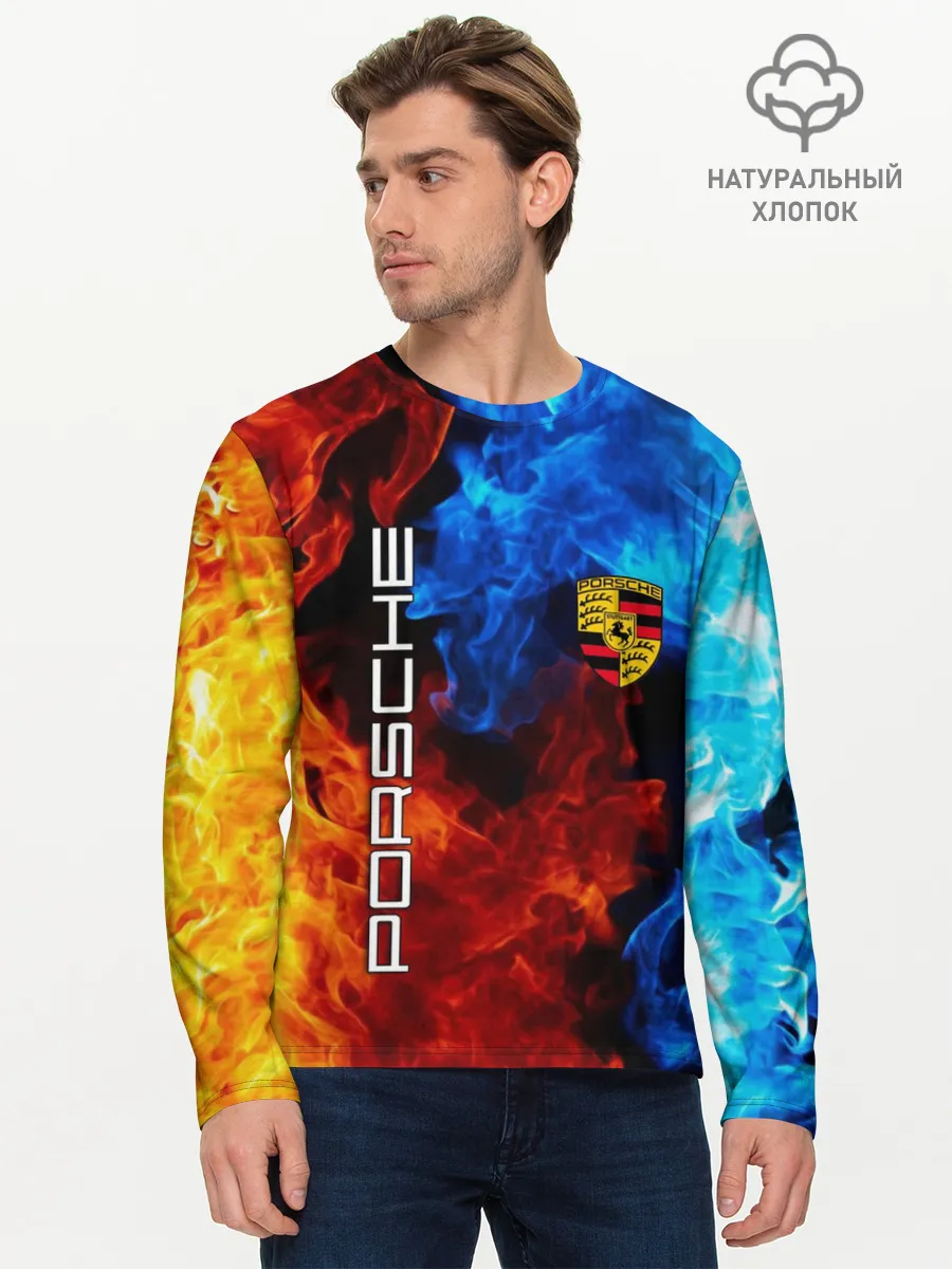 Мужской лонгслив базовый / PORSCHE