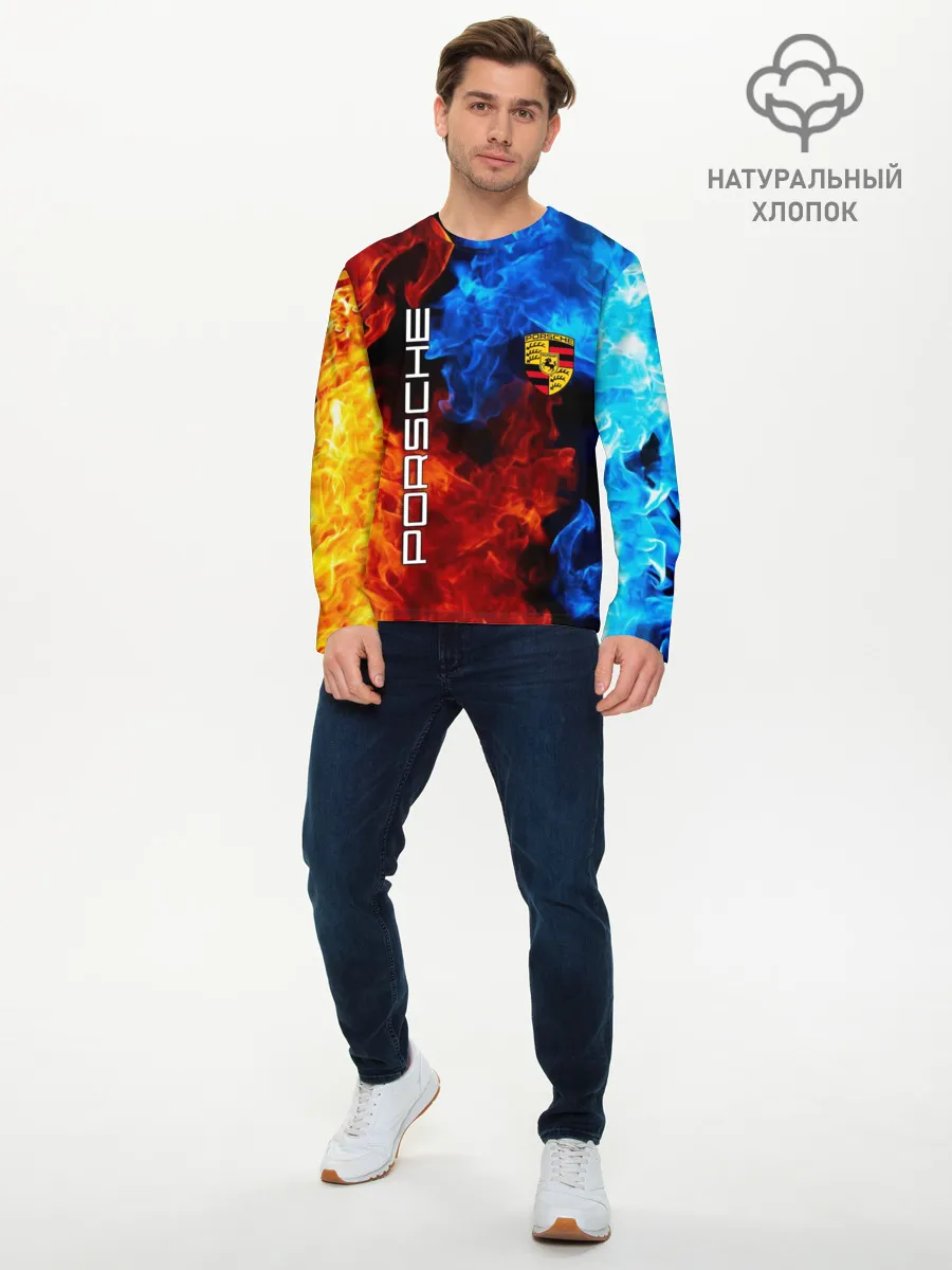 Мужской лонгслив базовый / PORSCHE